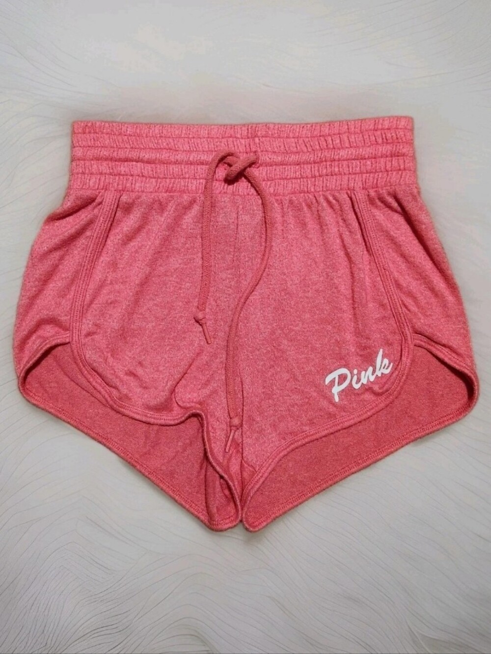 PINK Victoria's Secret Bright Pink Elastic Waist Lounge Shorts